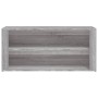 Mueble zapatero madera contrachapada gris Sonoma 100x35x45 cm
