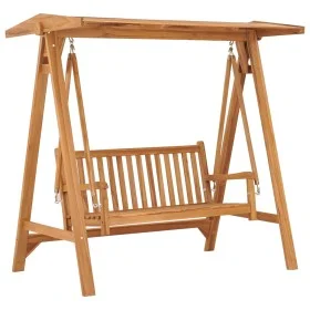 Solid teak wood rocking bench 170 cm by vidaXL, Garden rockers - Ref: Foro24-316629, Price: 923,02 €, Discount: %