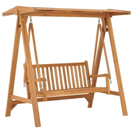 Solid teak wood rocking bench 170 cm by vidaXL, Garden rockers - Ref: Foro24-316629, Price: 923,02 €, Discount: %