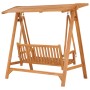 Banco balancín de madera maciza de teca 170 cm de vidaXL, Balancines de jardín - Ref: Foro24-316629, Precio: 942,40 €, Descue...