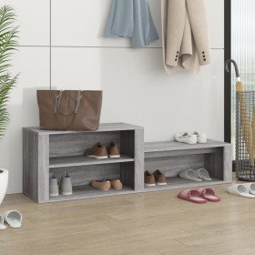 Mueble zapatero madera contrachapada gris Sonoma 150x35x45 cm Mueble zapatero madera contrachapada gris Sonoma 150x35x45 cm
