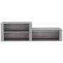 Mueble zapatero madera contrachapada gris Sonoma 150x35x45 cm