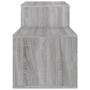 Mueble zapatero madera contrachapada gris Sonoma 150x35x45 cm