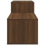 Mueble zapatero madera contrachapada marrón roble 150x35x45 cm