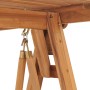 Banco balancín de madera maciza de teca 170 cm de vidaXL, Balancines de jardín - Ref: Foro24-316629, Precio: 942,40 €, Descue...
