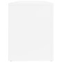 Mueble zapatero madera contrachapada blanco brillo 100x35x45 cm