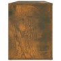 Mueble zapatero madera contrachapada roble ahumado 100x35x45 cm