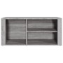 Mueble zapatero madera contrachapada gris Sonoma 100x35x45 cm