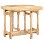 Runder Esstisch aus massivem Mangoholz, 110 x 76 cm von vidaXL, Küchen- und Esstische - Ref: Foro24-321699, Preis: 226,94 €, ...