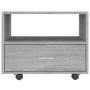 Mesa de centro madera de ingeniería gris Sonoma 55x55x40 cm