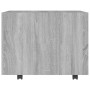 Mesa de centro madera de ingeniería gris Sonoma 55x55x40 cm