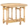 Runder Esstisch aus massivem Mangoholz, 110 x 76 cm von vidaXL, Küchen- und Esstische - Ref: Foro24-321699, Preis: 226,94 €, ...