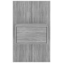 Mesita de noche de pared 2 unidades color gris Sonoma en Mesitas de noche | Comprar online en Foro24