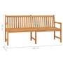 Gartenbank aus massivem Teakholz 180 cm von vidaXL, Gartenbänke - Ref: Foro24-316632, Preis: 300,87 €, Rabatt: %