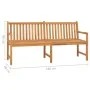 Solid teak wood garden bench 180 cm by vidaXL, garden benches - Ref: Foro24-316632, Price: 294,70 €, Discount: %