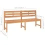 Solid teak wood garden bench 180 cm by vidaXL, garden benches - Ref: Foro24-316636, Price: 323,20 €, Discount: %