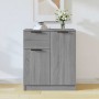 Aparador de madera contrachapada gris Sonoma 60x30x70 cm