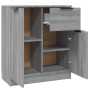 Aparador de madera contrachapada gris Sonoma 60x30x70 cm