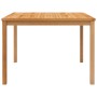 Garden dining table solid teak wood 110x110x77 cm by vidaXL, Garden tables - Ref: Foro24-316637, Price: 256,24 €, Discount: %