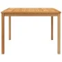 Garden dining table solid teak wood 110x110x77 cm by vidaXL, Garden tables - Ref: Foro24-316637, Price: 256,70 €, Discount: %