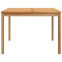 Garden dining table solid teak wood 110x110x77 cm by vidaXL, Garden tables - Ref: Foro24-316637, Price: 256,24 €, Discount: %