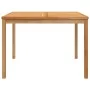 Garden dining table solid teak wood 110x110x77 cm by vidaXL, Garden tables - Ref: Foro24-316637, Price: 256,70 €, Discount: %