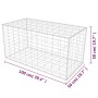 Cesta de muro de gaviones acero galvanizado 100x50x50 cm de vidaXL, Paneles de vallas - Ref: Foro24-142549, Precio: 43,40 €, ...
