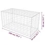 Gabionenwandkorb aus verzinktem Stahl 100x50x50 cm von vidaXL, Zaunpaneele - Ref: Foro24-142549, Preis: 43,40 €, Rabatt: %