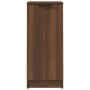 Aparador madera contrachapada color roble marrón 30x30x70 cm