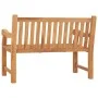 Banco de jardín de madera maciza de teca 114 cm de vidaXL, Bancos de jardín - Ref: Foro24-316638, Precio: 333,13 €, Descuento: %