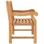 Banco de jardín de madera maciza de teca 114 cm de vidaXL, Bancos de jardín - Ref: Foro24-316638, Precio: 333,13 €, Descuento: %