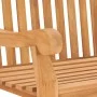 Banco de jardín de madera maciza de teca 114 cm de vidaXL, Bancos de jardín - Ref: Foro24-316638, Precio: 333,13 €, Descuento: %