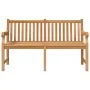 Banco de jardín de madera maciza de teca 150 cm de vidaXL, Bancos de jardín - Ref: Foro24-316639, Precio: 306,37 €, Descuento: %