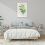Mesitas de noche 2 uds madera contrachapada gris Sonoma