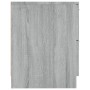 Mesitas de noche 2 uds madera contrachapada gris Sonoma