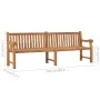 Solid teak wood garden bench 228 cm by vidaXL, garden benches - Ref: Foro24-316640, Price: 509,56 €, Discount: %