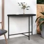 Black synthetic rattan garden table 100x50x75 cm by vidaXL, Garden tables - Ref: Foro24-316652, Price: 66,39 €, Discount: %