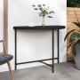 Schwarzer Gartentisch aus synthetischem Rattan, 100 x 50 x 75 cm von vidaXL, Gartentische - Ref: Foro24-316652, Preis: 67,29 ...