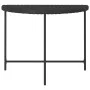 Black synthetic rattan garden table 100x50x75 cm by vidaXL, Garden tables - Ref: Foro24-316652, Price: 66,39 €, Discount: %