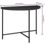 Black synthetic rattan garden table 100x50x75 cm by vidaXL, Garden tables - Ref: Foro24-316652, Price: 66,39 €, Discount: %