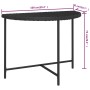 Schwarzer Gartentisch aus synthetischem Rattan, 100 x 50 x 75 cm von vidaXL, Gartentische - Ref: Foro24-316652, Preis: 67,29 ...
