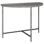 Mesa de jardín de ratán sintético gris 100x50x75 cm de vidaXL, Mesas de jardín - Ref: Foro24-316653, Precio: 55,41 €, Descuen...
