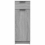 Armario de baño madera contrachapada gris Sonoma 32x34x90 cm
