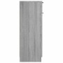 Armario de baño madera contrachapada gris Sonoma 32x34x90 cm