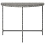 Mesa de jardín de ratán sintético gris 100x50x75 cm de vidaXL, Mesas de jardín - Ref: Foro24-316653, Precio: 55,41 €, Descuen...