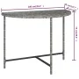 Synthetic gray rattan garden table 100x50x75 cm by vidaXL, Garden tables - Ref: Foro24-316653, Price: 54,20 €, Discount: %