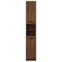 Armario de baño contrachapada marrón roble 32x34x188,5 cm