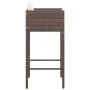 Taburetes de cocina con cojines 2 uds ratán sintético marrón by vidaXL, Garden chairs - Ref: Foro24-316656, Price: 119,45 €, ...