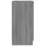 Zapatero de madera contrachapada gris Sonoma 30x35x70 cm