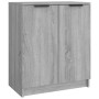 Mueble zapatero de madera contrachapada gris Sonoma 59x35x70 cm